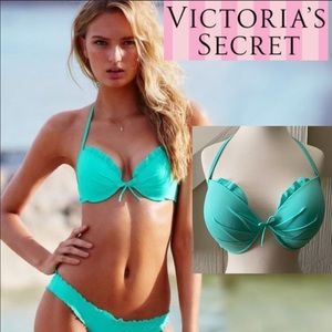 Victoria’s Secret Aqua Swim Top 32C Pool or Beach 🏖 EUC